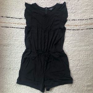 Ann Taylor Loft Romper Tie Waist Small